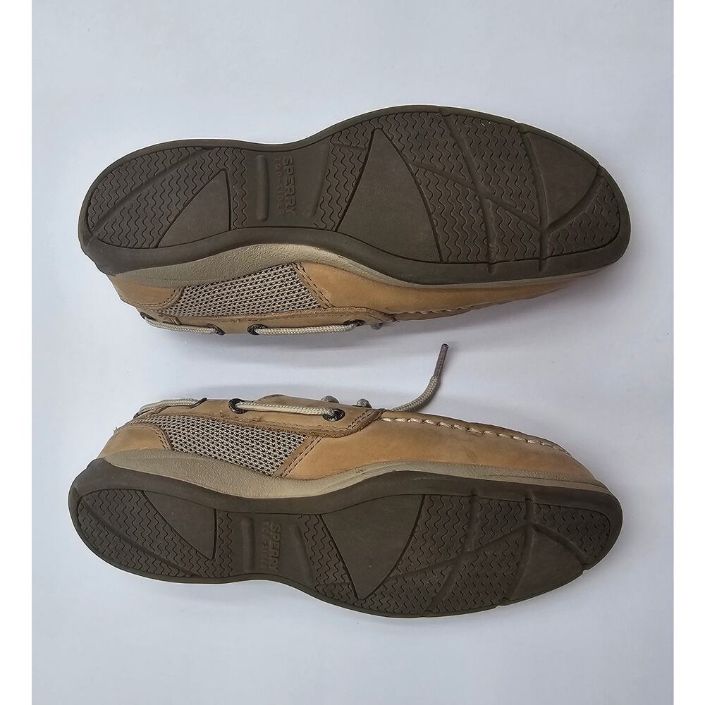 Sperry Girl's Size 1M Intrepid Tan Boat Shoes - Picture 10 of 11